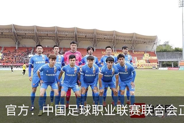 官方：中国足球职业联赛联合会正式成立